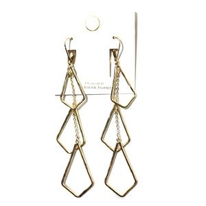 Gold Tone Dangly Earrings✨